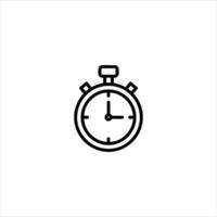 Analog Stopwatch Circular Casing Buttons vector