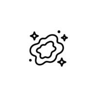 Abstract Nebula Cloud Swirling Lines vector