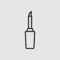 Simple line icon of lip gloss or lip stain vector