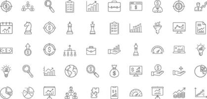 Business Growth And Analytics Icons Set Related Diagrams, Graphs, Financial Profits, Progress, Pictograms Infographics And More vector