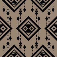 Like a Feather and Geometric Dream Catcher Tribal Minimal Style with Monotone of Black and Brown. Delicate Repeat Pattern with Diamond and Square Shape Detailed for Wallpaper Apparel Textiles Bedding vector