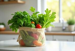 Vibrant Vegetables in Soft Natural Lighting photo