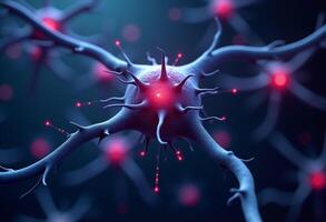 Brain Cell Connection Background with Sci-Fi Feel photo