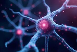 Mystical Brain Network in Fantasy Glow Style photo