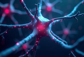 Sci-Fi Neural Pathways in Soft Focus Rendering photo
