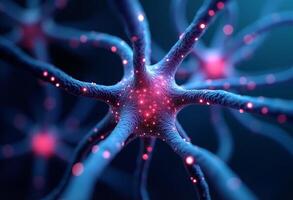 Deep Learning Neural Structure in Abstract View photo