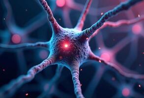 Abstract Visualization of AI Neural System photo