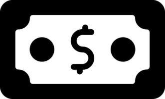 Money Modern Black Icon vector