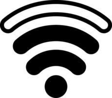WIFI Modern Black Style Icon vector