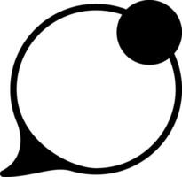 Unread Message Solid Black Icon vector
