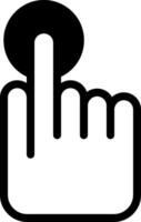 Pay Per Click Modern Semi Solid Black Icon vector