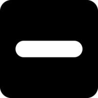 Remove Modern Solid Black Icon vector