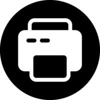 Print Modern Black Style Icon vector