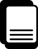 Document Modern Semi Solid Black Icon vector