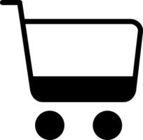 Cart Solid Black Icon vector