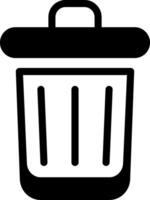 Trash Solid Icon vector