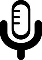 Microphone Modern Style Icon vector