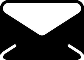 Mail Modern Black Style Icon vector
