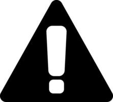 Warning Sign Modern Style Icon vector