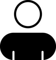 Contact Solid Black Icon vector