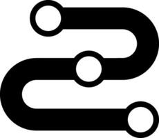 Strategy Modern Solid Black Icon vector