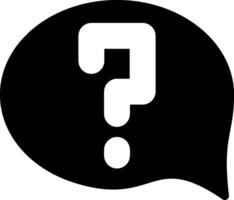 Help Modern Semi Solid Black Icon vector
