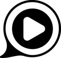 Chat Bold Black Icon vector