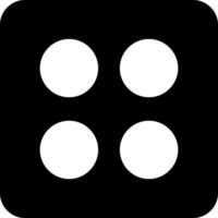 Start Menu Solid Black Icon vector