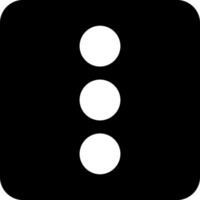 Menu Bold Black Icon vector