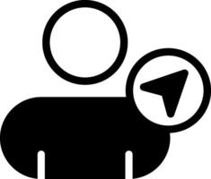 Share Contact Solid Icon vector