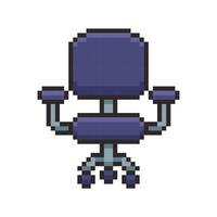 Pixel art Office Chair game asset design vector
