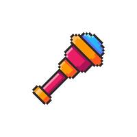 Pixel art Telescope Icon game asset design vector