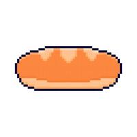Pixel art Bread game asset design vector