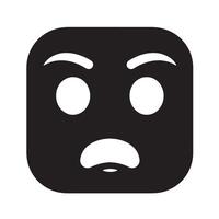 Angry Emotion Bundle with Expression Icons in Bold Cartoon Facial Style vector