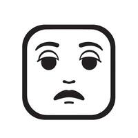 Angry Mood Expression Cartoon Face Icons Bundle with Clean Flat Style vector