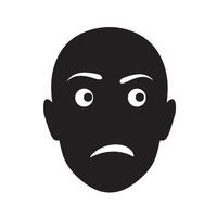 Bold Angry Faces Bundle with Cartoon Expression Icons in Clean Design vector