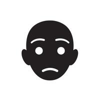 Angry Cartoon Expression Icons Bundle with Serious Faces and Bold Eyebrows vector