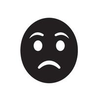 Angry Cartoon Icon Faces Bundle Featuring Bold Eyebrow Expression Looks vector