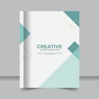 Modern Geometric Minimal Cover Designs for Books and Assignments vector