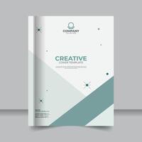 Sleek and Simple Cover Designs Featuring Geometric Elements, Clean Geometric Layouts for Book or Assignment Covers vector