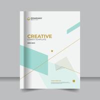 Geometric-Inspired Minimal Book and Assignment Covers, Elegant and Simple Cover Designs vector