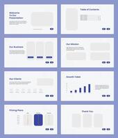 Modern business presentation template. Pitch deck presentation design for multipurpose. vector