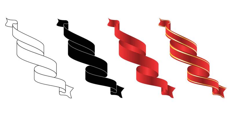Swirl ribbon design