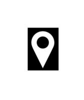 location map icon vector