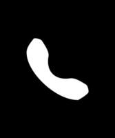 Phone call. Icon for design. Easily editable vector