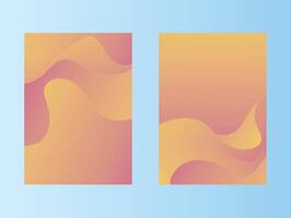Abstract Paper Cut Style Backgrounds with Gradient Colors vector