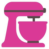Sweet Bakery Mixer with Bowl cooking clipart, Kitchen Bakery sublimation design, Bakery Elements design illustration vector
