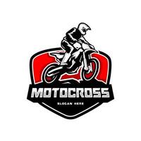 logo for motocross abstract design vector