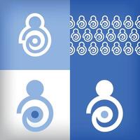 Unique mother baby and health logo design. For company use presentation set, Hospital and clinic icon vector