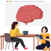 Artificial Brain Illustration vector